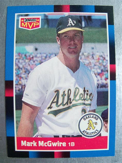 mark mcgwire donruss 1988|donruss 1988 complete set.